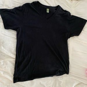 Vintage Black Tri Blend V-neck T-Shirt